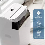 Climatiseur portable GustoWave 12000 BTU, unités de climatisation intelligentes 3-EN-1 avec télécommande pour pièces jusqu'à 50 m²