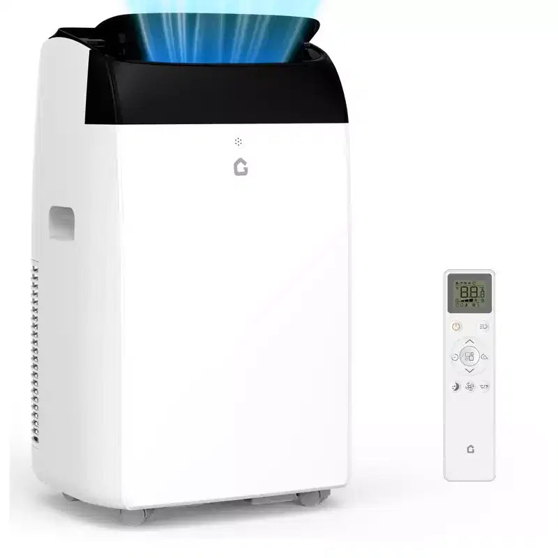 Climatiseur portable GustoWave 12000 BTU, unités de climatisation intelligentes 3-EN-1 avec télécommande pour pièces jusqu'à 50 m²
