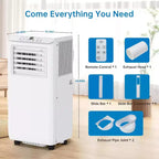 Climatiseur portable GustoWave 8000 BTU pour chambre à coucher avec refroidissement rapide