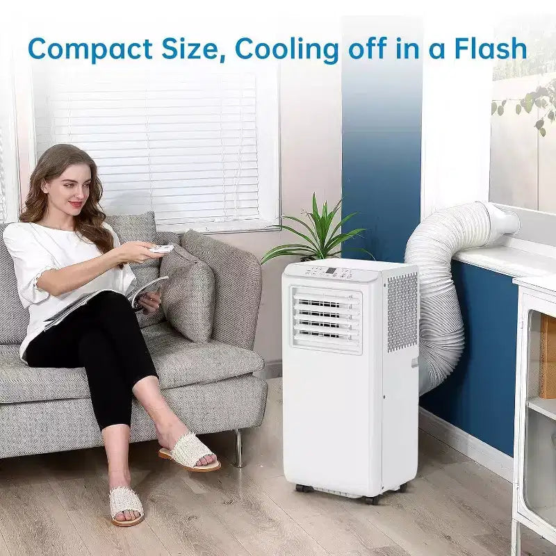 Climatiseur portable GustoWave 8000 BTU pour chambre à coucher avec refroidissement rapide