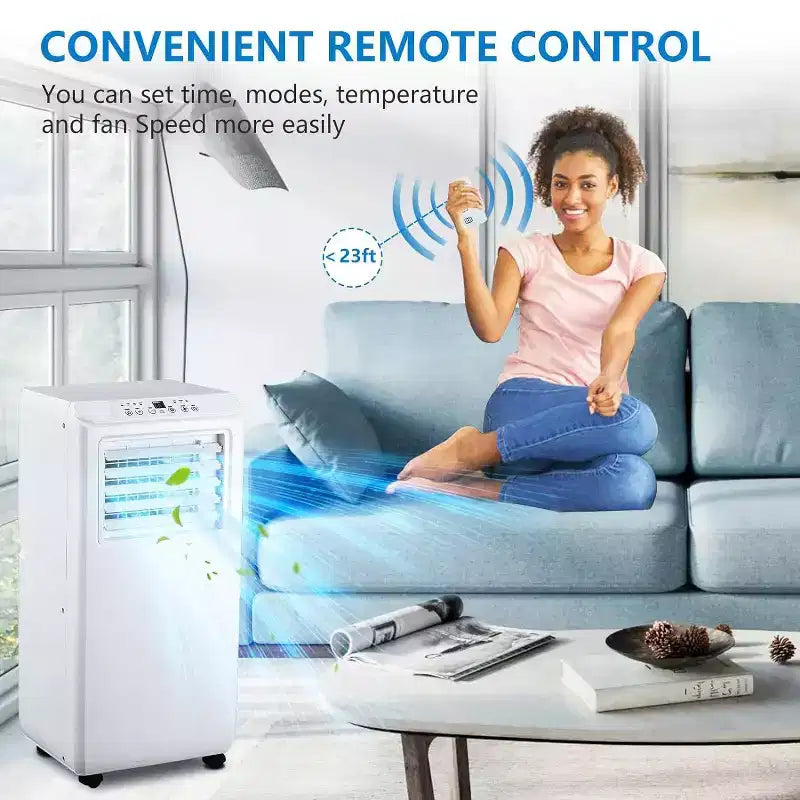 Climatiseur portable 3-en-1 GustoWave 10000 BTU pour pièces jusqu'à 42 m² (450 pi²) utilisation à la maison et au bureau