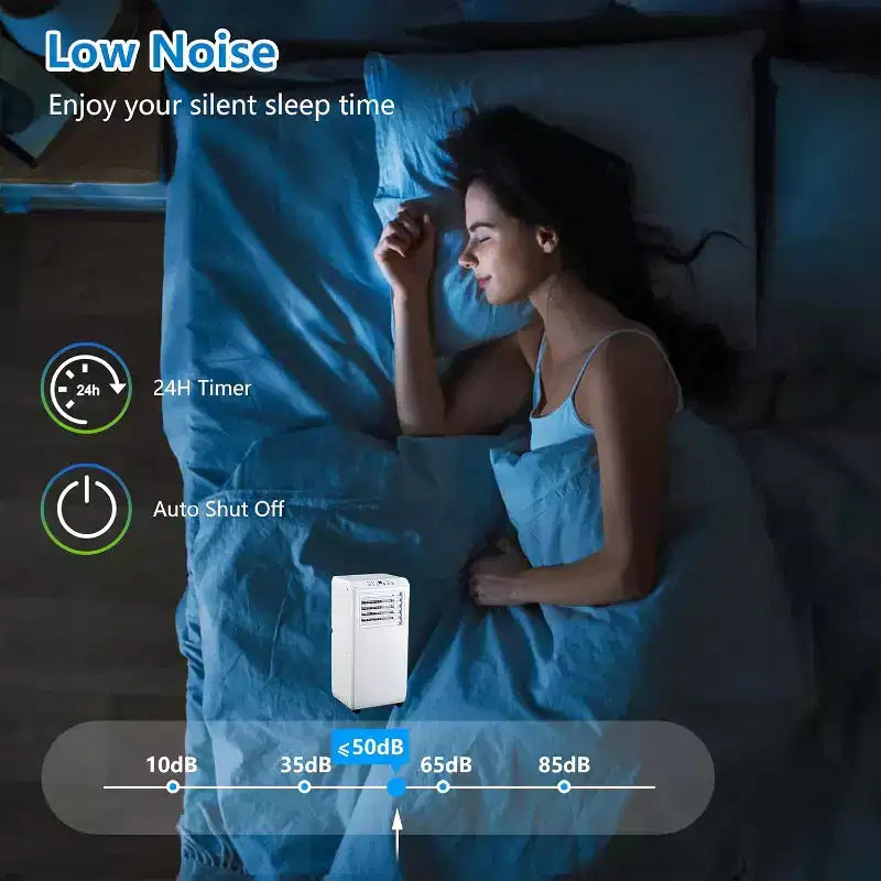 Climatiseur portable 3-en-1 GustoWave 10000 BTU pour pièces jusqu'à 42 m² (450 pi²) utilisation à la maison et au bureau