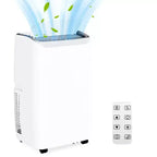 Acondicionador de Aire Portátil 3 en 1 GustoWave de 12000 BTU con Enfriamiento, Varias Velocidades, Modo Suspensión, Oscilación Automática, Control Remoto