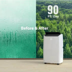 Climatiseur portatif GUSTOWAVE 14 000 BTU avec fonctions de refroidissement, de déshumidification et de ventilation, minuterie de 24 heures, rafraîchit une surface allant jusqu'à 70 m², noir.