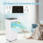 Climatiseur portable GustoWave 8000 BTU, unité de climatisation économe en énergie avec télécommande, minuterie 24h, pour pièces jusqu'à 32,5 m².