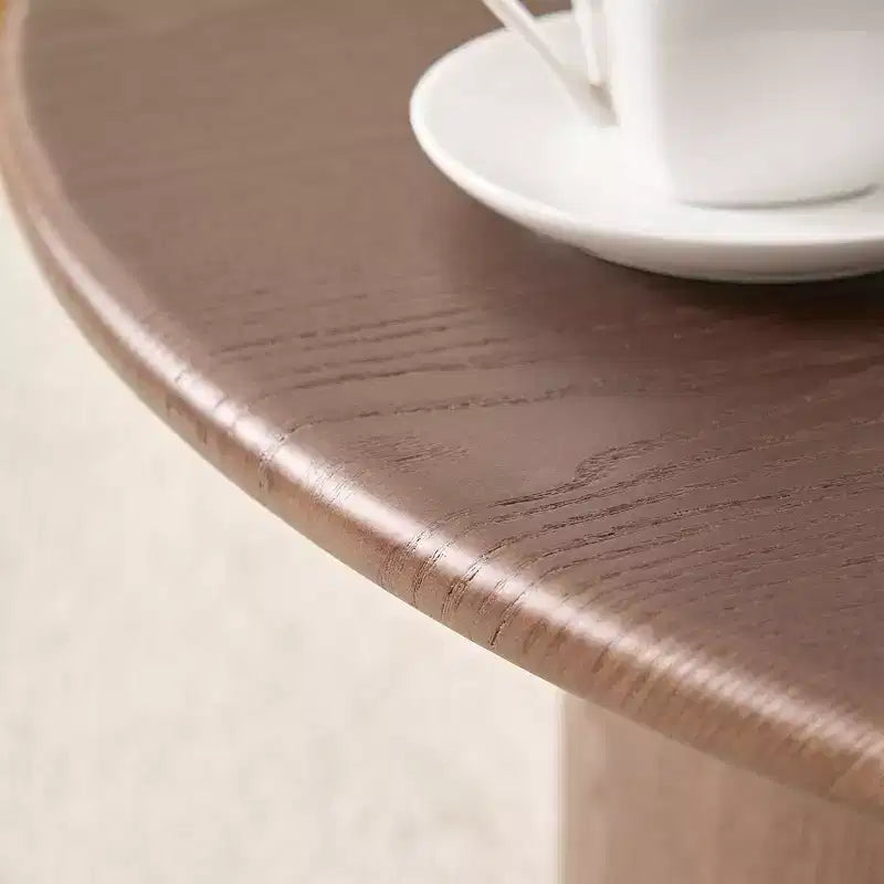 GDFStudio Brixton 2-Piece Round Wood Coffee Table Set