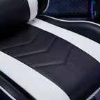 Sillón de Gaming con Reposapiés, Silla Ergonómica para Ordenador con Reposacabezas y Soporte Lumbar, Silla de Juego Transpirable y Ajustable en Altura para Hogar y Oficina