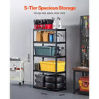 Storage Shelves, 2000 Lbs, 5 Tier Garage Storage Shelving, 16 D X 32 W X 62.8 H Adjustable Metal Shelves for Garage Shelves Utility Rack Shelf
