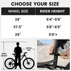 Bicicleta de montaña NAYSAYE de 26 pulgadas y 21 velocidades para adultos con cuadro de acero de alto carbono y frenos de disco mecánicos dobles, 67*26.5*38