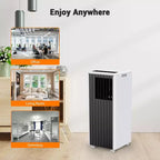 Acondicionador de aire portátil Garvee de 8000 BTU, 3 en 1, con refrigeración/deshumidificador/ventilador, control remoto, temporizador de 24 horas, enfría 32,5 m²
