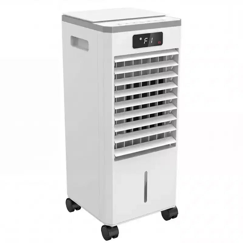 Enfriador de aire evaporativo portátil de 7 l con mando a distancia, 3 velocidades, temporizador y ventilador oscilante para oficina en casa