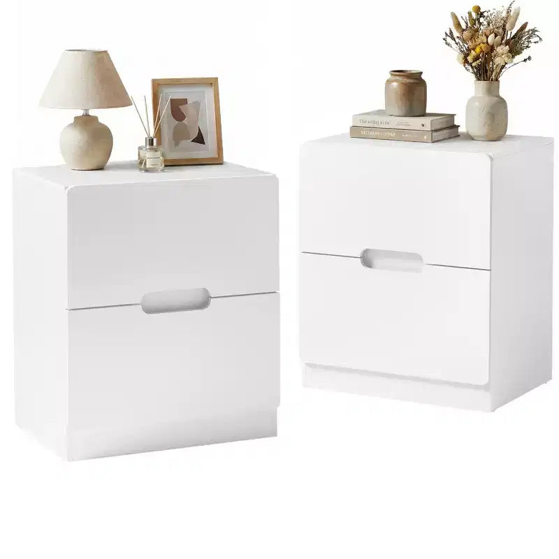 Handless Nightstand with 2 Drawers