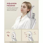 VASAGLE Silla ergonómica de oficina con malla, soporte lumbar ajustable y reposacabezas, función de inclinación de 90 a 105°, asiento ancho, reposabrazos abatibles