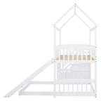 Luxystar L-shaped Bunk Bed With Storage Staircases and Slide for Kids' Room