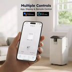 Aire Acondicionado Portátil Silencioso Simzlife de 14000 btu, Enfría 450 Pies Cuadrados, AC Multifuncional, Enfriador de Aire Evaporativo con Deshumidificador, Control Remoto