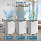 Climatiseur portable, unité de climatisation portable 5-en-1 de 12 000 BTU, ventilateur et mode déshumidificateur, télécommande, jusqu'à 51 m²