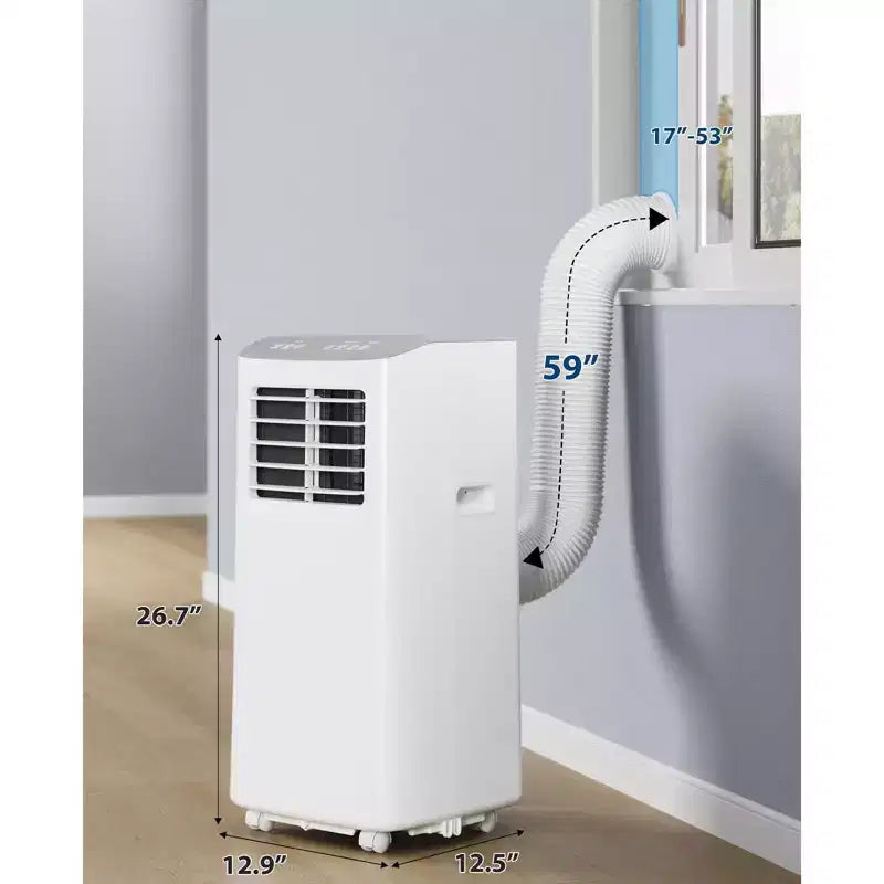 Climatiseur Portable, 8000 BTU, Refroidissement Silencieux avec Télécommande, Sans Évacuation & Évaporation Automatique, pour Grande Pièce, Climatiseur Mobile.