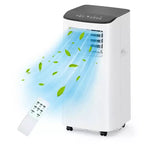 Climatiseur Portable, 8000 BTU, Refroidissement Silencieux avec Télécommande, Sans Évacuation & Évaporation Automatique, pour Grande Pièce, Climatiseur Mobile.