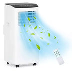 Climatiseur Portable, 8000 BTU, Refroidissement Silencieux avec Télécommande, Sans Évacuation & Évaporation Automatique, pour Grande Pièce, Climatiseur Mobile.