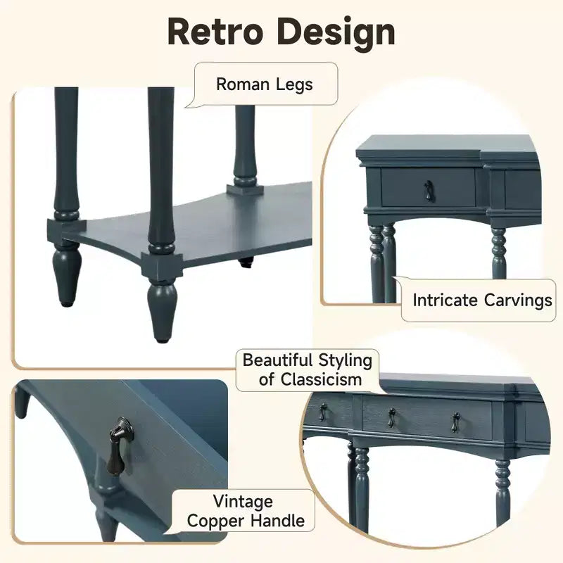 Christopher Knight Home Zippy – Console traditionnelle avec 3 tiroirs et 1 étagère inférieure