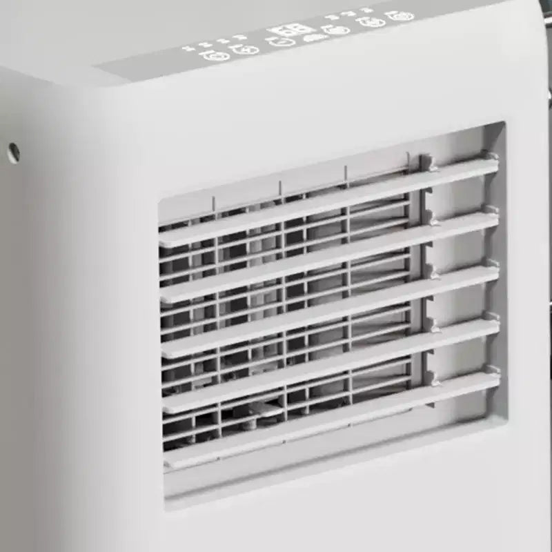 Climatiseur portable 10 000 BTU 4 en 1 Autoportant Refroidisseur Ventilateur Déshumidificateur Mode Nuit Silencieux Ventilateur Éco-flux Télécommande Kit Fenêtre