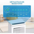 Climatiseur portable 8000 BTU, unité de climatisation portable 3-en-1 avec modes de refroidissement, de déshumidification et de ventilation pour des pièces jusqu'à 32,5 m²