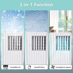 Climatiseur portable 8 000 BTU pour pièces jusqu'à 32,5 m², climatiseur portable 4 en 1 avec fonctions refroidissement, ventilateur, déshumidificateur et mode veille, unité de climatisation intérieure avec télécommande