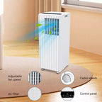 Climatiseur portable 8 000 BTU pour pièces jusqu'à 32,5 m², climatiseur portable 4 en 1 avec fonctions refroidissement, ventilateur, déshumidificateur et mode veille, unité de climatisation intérieure avec télécommande