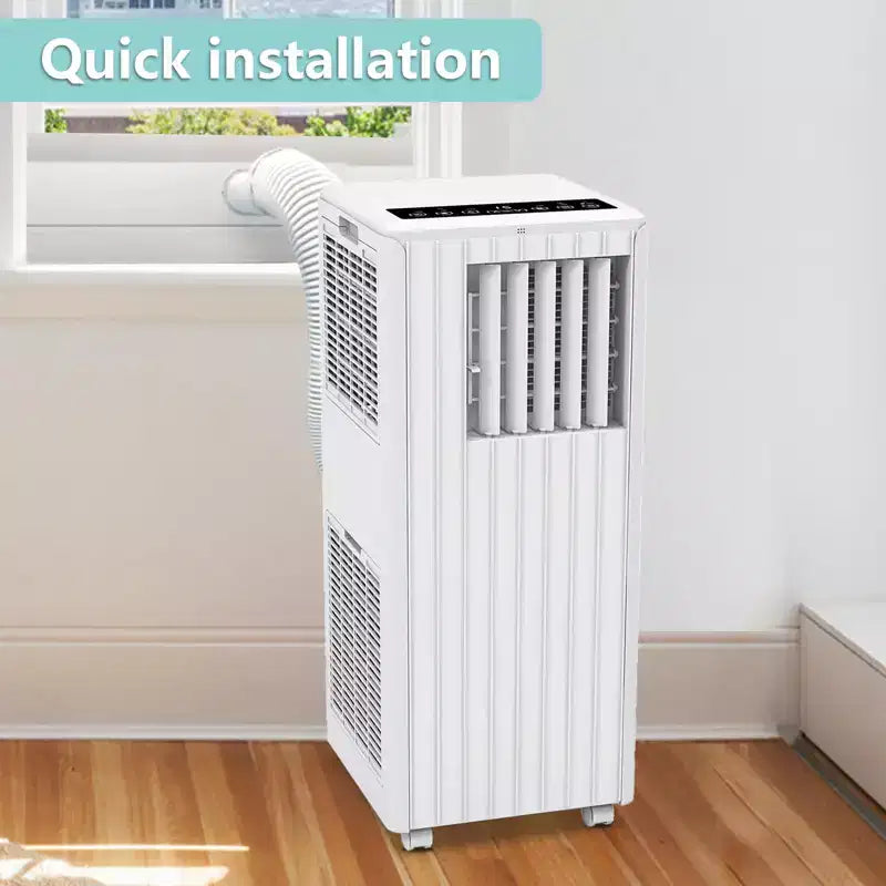 Climatiseur portable 8 000 BTU pour pièces jusqu'à 32,5 m², climatiseur portable 4 en 1 avec fonctions refroidissement, ventilateur, déshumidificateur et mode veille, unité de climatisation intérieure avec télécommande
