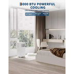 Climatiseurs portables de 8 000 BTU, appareil de climatisation portable 3-en-1 refroidissant jusqu'à 32,5 m², climatiseur vertical silencieux avec télécommande, froid, ventilateur, déshumidificateur