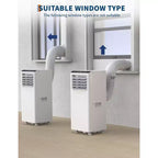 Climatiseurs portables de 8 000 BTU, appareil de climatisation portable 3-en-1 refroidissant jusqu'à 32,5 m², climatiseur vertical silencieux avec télécommande, froid, ventilateur, déshumidificateur