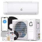 Climatiseur et Chauffage Mini Split Écoénergétique 12000/18000 BTU, 21 SEER2, Silencieux, Sans Conduit, Inverter, Compatible WiFi, 230V – Refroidit et Chauffe jusqu'à 93 m²