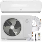 Système de climatisation mini-split 9000 BTU 19 SEER2, pompe à chaleur sans conduit murale 3-en-1, refroidissement, chauffage, déshumidificateur, onduleur 115V pour pièces jusqu'à 42 m²