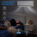 Climatiseur mini-split 9 000 BTU avec pompe à chaleur (24 SEER2) TCL-TPro, 1 unité, raccordement 230V, rafraîchit/chauffe 42 m² pour la maison et le bureau