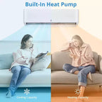 Climatiseur/thermopompe mini-split 18 000 BTU 23 SEER2 - WiFi/Alexa, ultra-silencieux, 208-230V, blanc, climatise/chauffe 116 m², kit d'installation complet