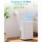 Aire Acondicionado Portátil de 12,000 BTU - Paquete de 1, Color Blanco (A018H) para Vine | Requiere Inspección Completa