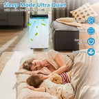 Climatiseur portable 14 000 BTU - Unité au sol blanche 4 en 1 (1 pack) pour grandes pièces jusqu'à 70 m² | Chauffage et déshumidificateur inclus