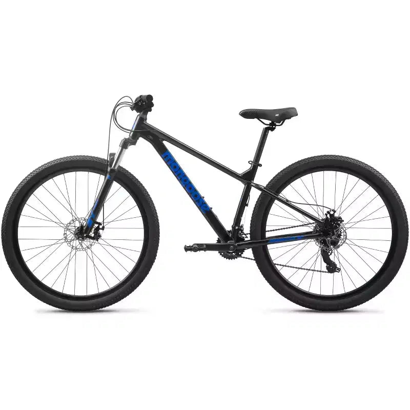 Bicicleta de montaña Mongoose Switchback Comp, ruedas de 29, 14 velocidades, horquilla de suspensión, negra