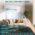 Système de climatisation mini-split 3 zones AMERLIFE 28K BTU (12K+12K+12K) avec contrôle WiFi, 22 SEER2, blanc