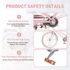 Bicicleta urbana NAYSAYE Beach Cruiser para niñas con cesta delantera y cuadro de acero resistente para un viaje cómodo en la ciudad, rosa, 58.39*24.53*36.93