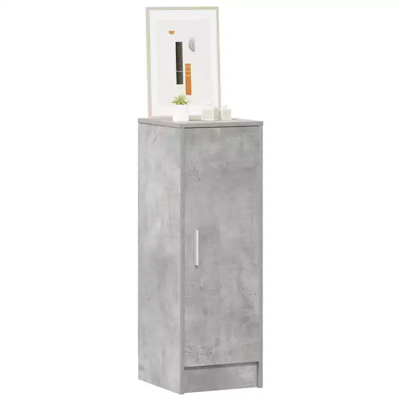 vidaXL Shoe Cabinet Concrete grey Engineered wood Standard Shoe Rack