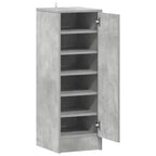 vidaXL Shoe Cabinet Concrete grey Engineered wood Standard Shoe Rack