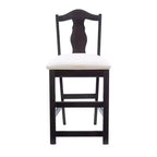 Linon Juego de 2 taburetes de altura de mostrador de 24" Jandee, marrón oscuro