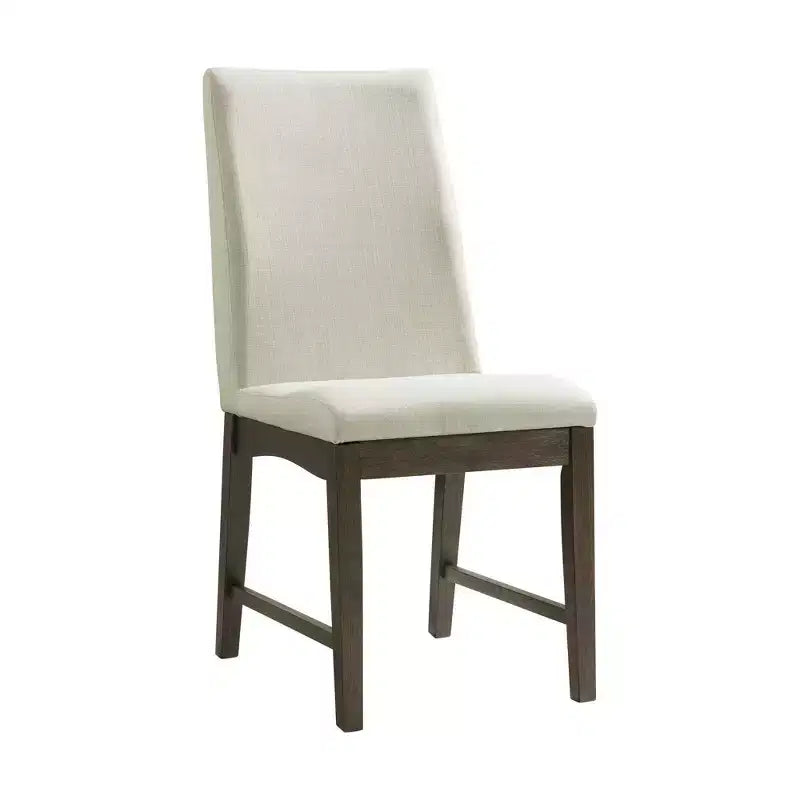 Lot de 2 chaises d'appoint Simms de hauteur standard, noyer - Picket House Furnishings : style Parsons rembourré crème