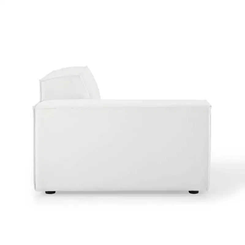Restore Right Arm Sectional Sofa Chair White - Modway: Upholstered, Minimalist Design, 440 lbs Capacity