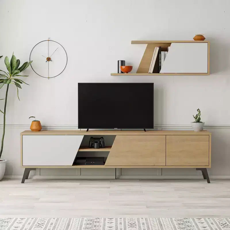 Mueble de TV Niche para televisores de hasta 70", Roble Claro
