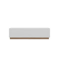 Nexera Nauraa TV Stand for TVs up to 80" White: Modern Console with Adjustable Shelves, Cable Management