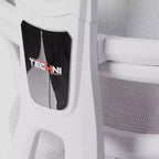Silla de juego Airflex2 de malla con reposapiés blanca - Techni Sport: Inclinación sincronizada, capacidad de 124,7 kg, diseño ergonómico