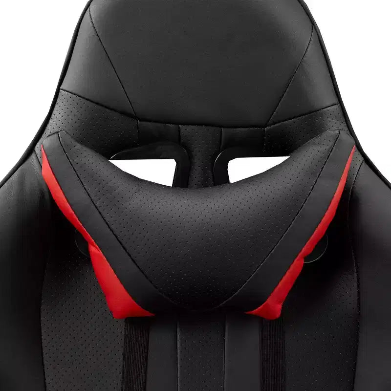 Silla para juegos Lucas Brassex de 52" negra/roja