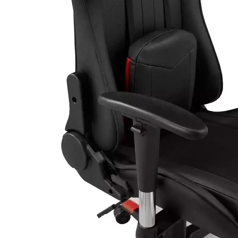 Silla para juegos Lucas Brassex de 52" negra/roja